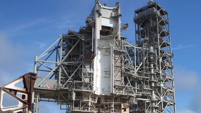 SpaceX is modifying Launch Complex 39A at NASA's Kennedy Space Center to host launches of its Falcon 9 and Falcon Heavy rockets.