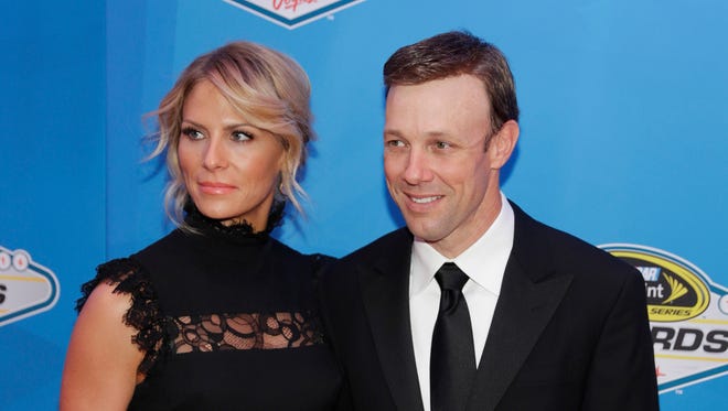 Matt Kenseth, right, and wife Katie