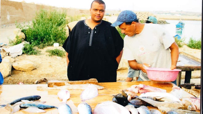 Sammy Djedou vacations in Tangier, Morocco, around 2010.