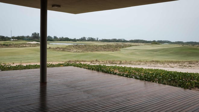 A view the Olympic golf course, created and used for the Rio 2016 Olympic Games and now run by the Brazilian Golf Confederation for the public, in Rio de Janeiro on Nov. 23, 2016.