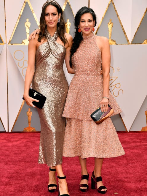 Louise Roe (L) and Stacy London