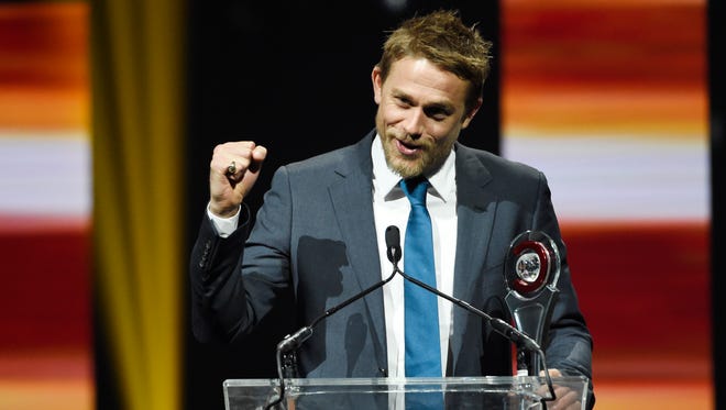 Former 'Sons of Anarchy' star Charlie Hunnam, who continues to build on his big-screen momentum with 'Justice League,' was named Male Star of the Year.