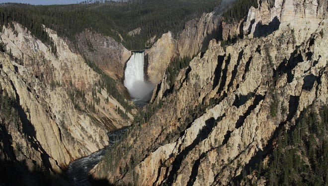 Lower Falls of the Yellowstone National Park.