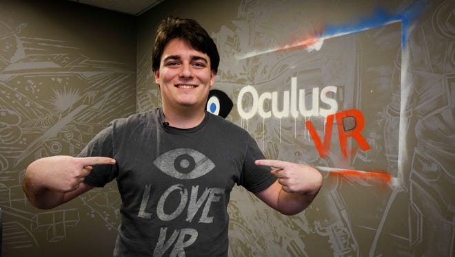 Palmer Luckey, founder and creator of Oculus Rift, shown here in 2014 shortly before he sold the company to Facebook for $2 billion.