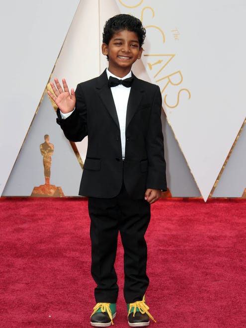 Sunny Pawar wins in the cuteness department with his sweet bow-tie and vibrant kicks.