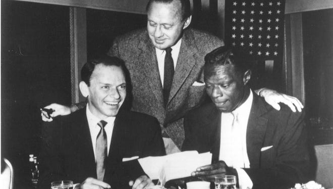 L to R: Frank Sinatra, Jack Benny and Nat King Cole