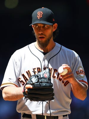 Madison Bumgarner is 0-3 in four starts with a 3.00 ERA this season with the Giants.