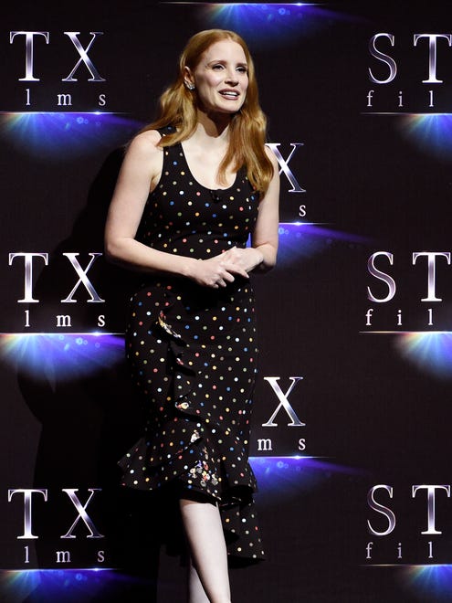 Jessica Chastain chatted onstage about her new movie 'Molly's Game.'