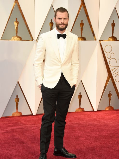 Jamie Dornan looks 50 shades of handsome in Gucci.