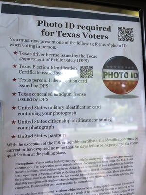 Texas' strict photo ID law went into effect in 2013 but has been struck down by three federal courts.