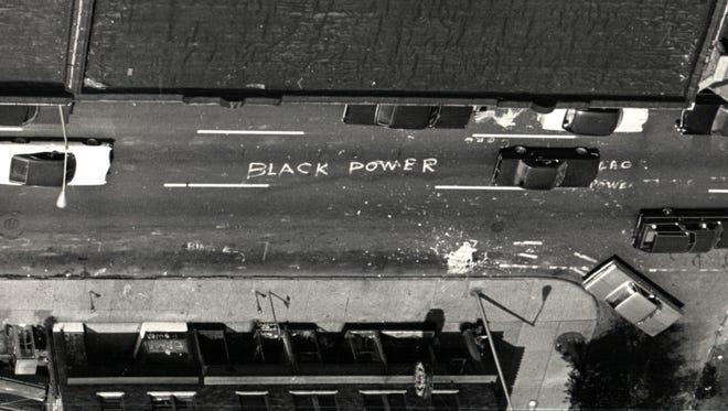 Lynwood street during the 1967 riot.