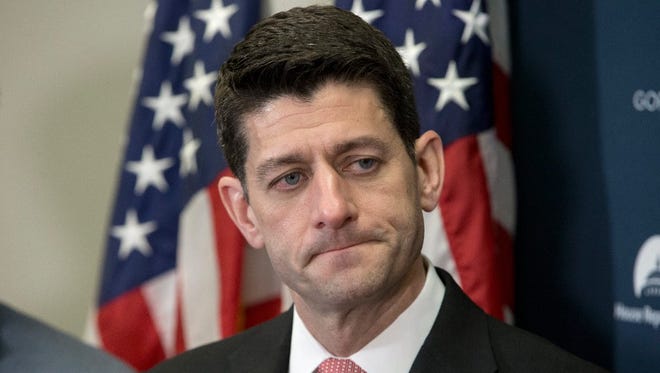House Speaker Paul Ryan at a news conference, Washington, March 28, 2017.