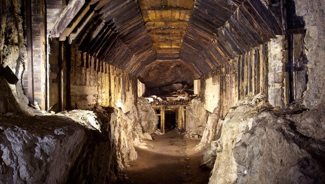 This file photo from March 2012 shows part of a subterranean system built by Nazi Germany in what is today Gluszyca-Osowka, Poland. According to Polish lore, a Nazi train loaded with gold  and weapons vanished into a mountain at the end of World War II.