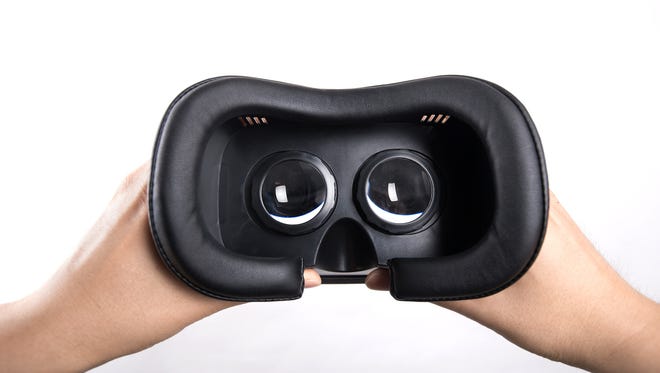 A stock image of virtual reality glasses.