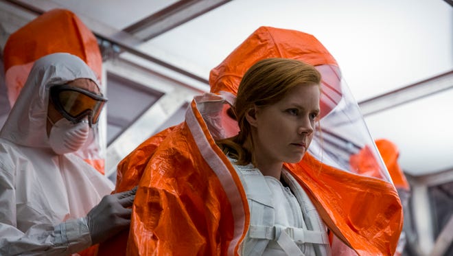 Amy Adams performs in a scene from 'Arrival.' The film won an Oscar for Sound Editing.