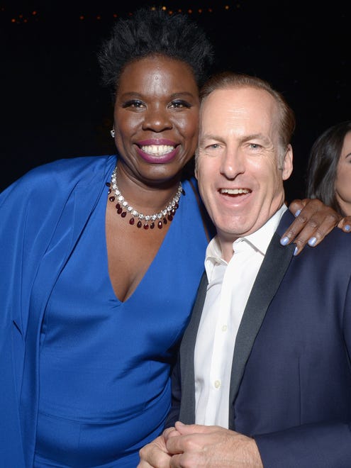 Leslie Jones and Bob Odenkirk at the Governors Ball.
