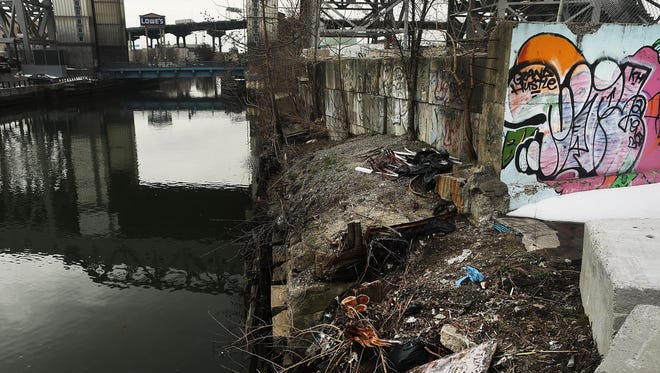 The Gowanus Canal, a designated federal Superfund site, is located in Brooklyn, N.Y. Area residents, city officials and environmental activists are concerned that President Trump's proposed 2018 budget cutting Superfund 31% would slow cleanup efforts.