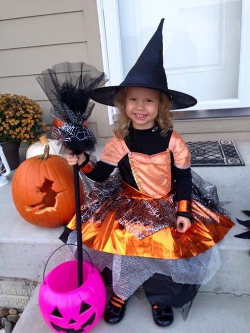 Little witch Brynn Mitchell, 4, of Ankeny.