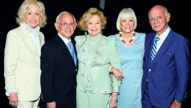 From left, Nelda Linsk, Raphael Sanchez, Barbara Sinatra, Rosemarie Troy and Carlo Goetschel.