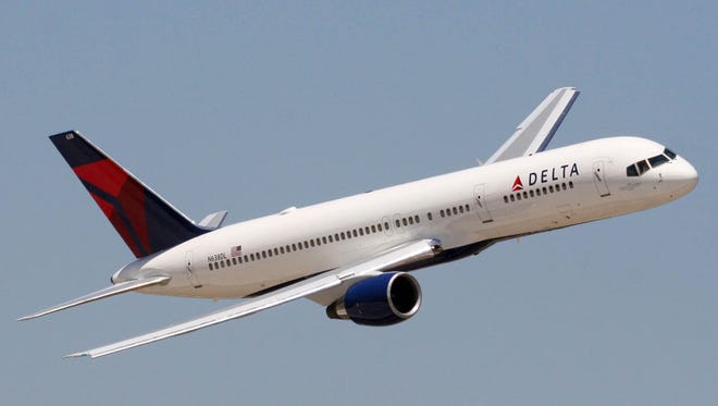A Delta Air Lines Boeing 757.