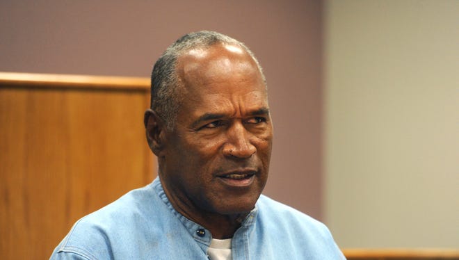 O.J. Simpson attends a parole hearing at Lovelock Correctional Center.