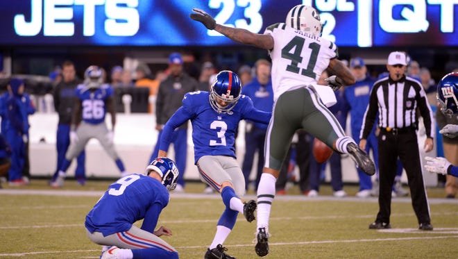 Josh Brown, K, Giants: Suspended one game for violating league's personal conduct policy.