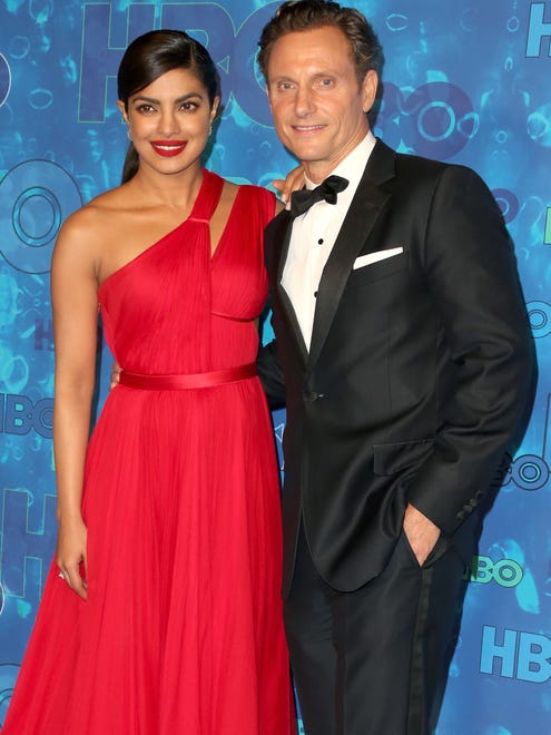 Priyanka Chopra and Tony Goldwyn at the HBO Emmy After Party.