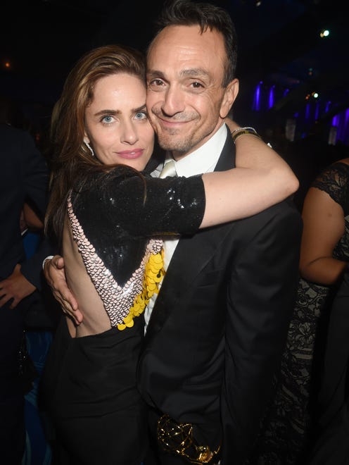 Amanda Peet and Hank Azaria at the HBO Emmy After Party.