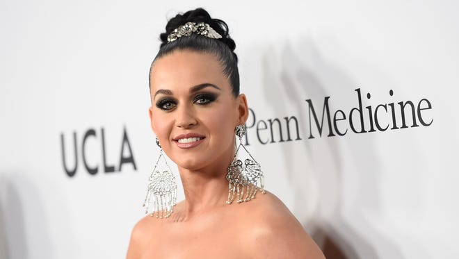 Katy Perry attends the Sean Parker and the Parker Foundation celebration, Wednesday.